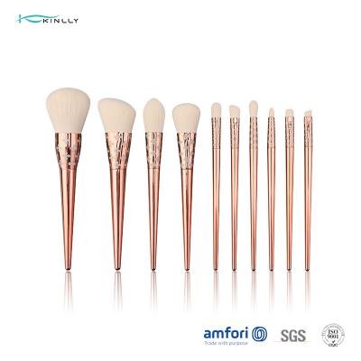 escova sintética da composição do cabelo do saco poli da fibra 10pcs artificial