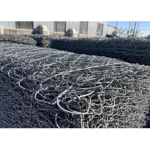 1m*1m*2m Высокая прочность на растяжение ПВХ полимер покрытый габионной сеткой