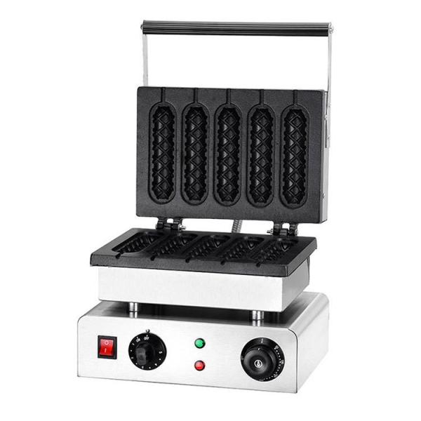 5 Crepe Stick Waffle Maker for Commercial 10kg Gross Weight 300x270x230mm Product Size