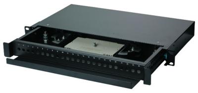 High Finish Fiber Patch Panel 24 Port , LC / Duplex SC Fiber Optic Termination Box YH1005