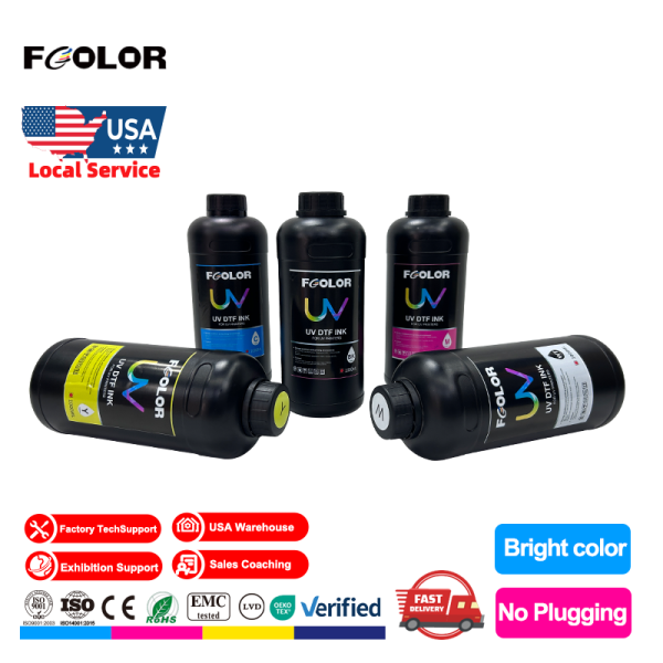 Factory High Quality Low Smell Uv Flatbed Printer Ink Fast Dry 1000ml UV Ink for Digital Printing on Epson DX5 DX7 XP600 TX800