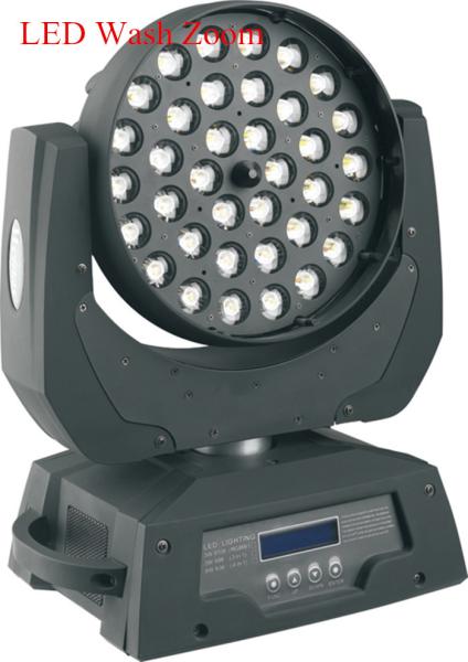 4 In 1 36 X 8W LED Zoom Moving Head Light Full Color With LCD Display