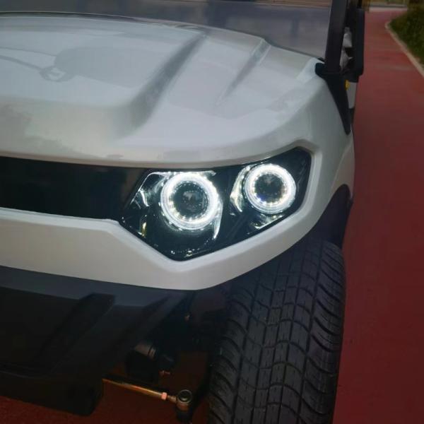 4+2 Seater White Electric Golf Cart Outdoor Lithium Battery Manufacturer Direct Wholesale Price