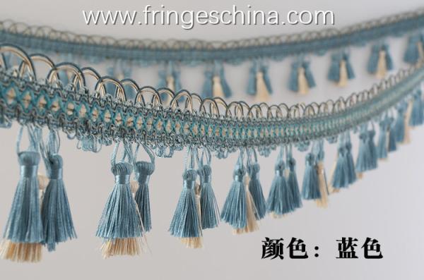Handmade fashionable chain beads lace tassels fringes for curtain/sofa/pillow/stage decoration