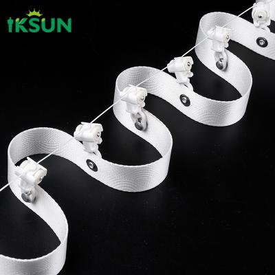 100mm Simple Style Ripple S Fold Curtain Tape Powder Coating