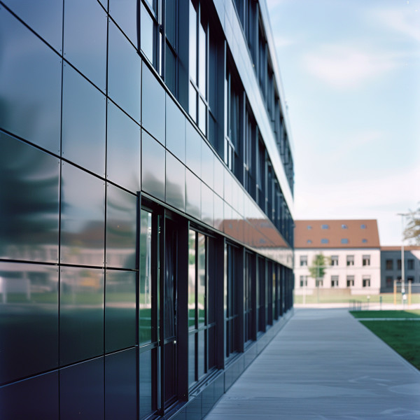 病院用アルミカーテン壁 安全な持続可能なスタイリッシュなファサードソリューション