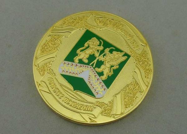Russia Souvenir Badges By Zinc Alloy Die Casting Imitation Hard Enamel Gold Plating
