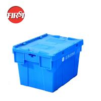 Boîtes de rangement empilées en plastique Container empilé en mouvement Boîte de roulement logistique empilée
