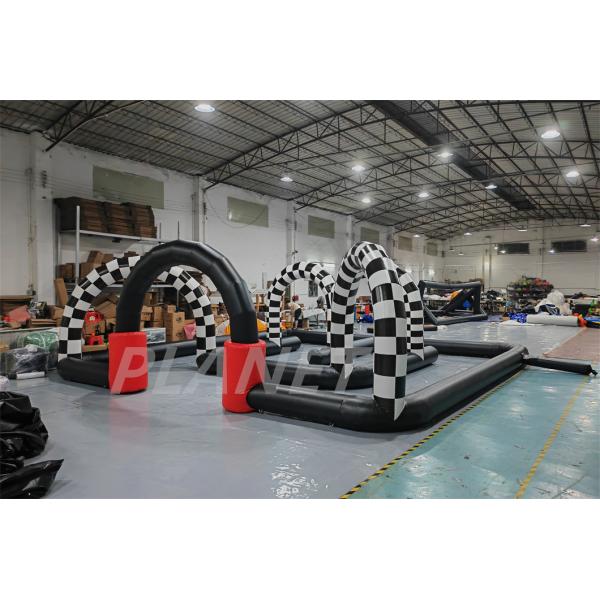 Outdoor Sports Game Bumper Car Go Kart Inflatable Race Track