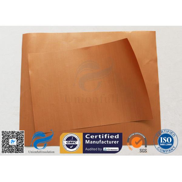 No pegue el cobre los 0.2MM 260℃ a prueba de calor de la estera de la parrilla del Bbq de la estera PTFE de la hornada del silicón