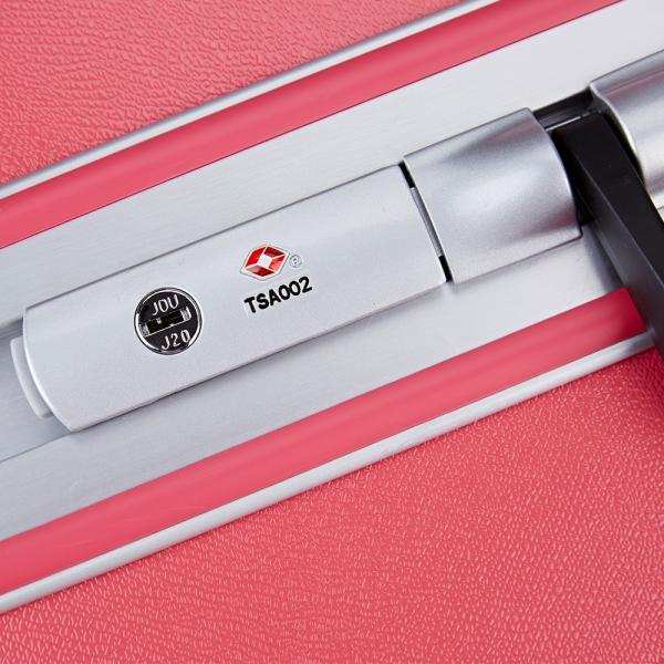 22 26 pouces PC en aluminium coffre dur Valige sans fermeture à glissière Sac de voyage avant ouvert Fonction de bagages durables Ensemble de 2 pièces pour l'extérieur