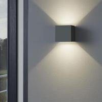 120 graus exterior solar acima abaixo do cubo da luz da parede com cores duplas