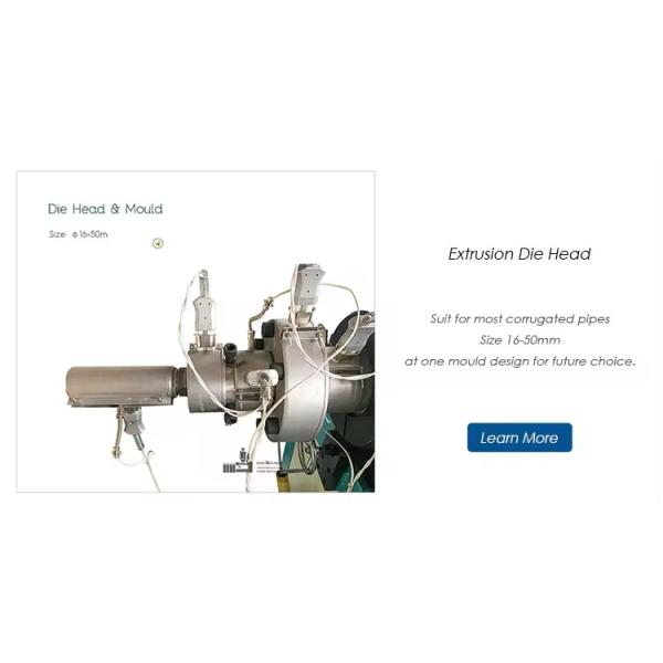 High Speed Electric Plastic Smoke Hookah Hose Flexible Single Wall Corrugated Pipe Machine