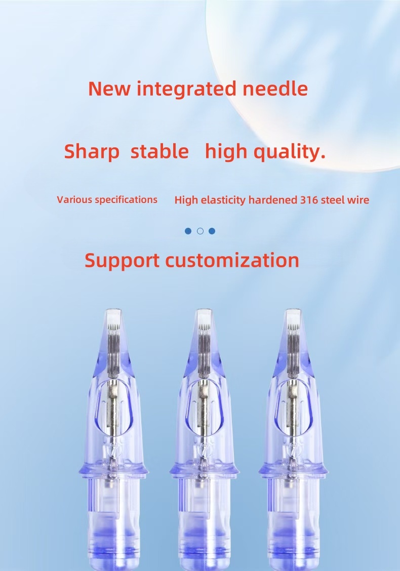 304 stainless steel needle  tattoo needle  eyebrow needle  full specifications  a variety of colors  custom available.