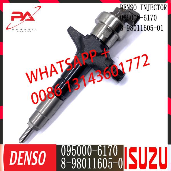 Inyector de combustible común del carril de DENSO 095000-6170 para el motor ISUZU 4JJ1 8-98055863-0