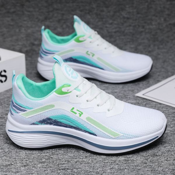 Men's Breathable Mesh Anti Slip Outsole PVC Injection Sneaker for Casual Walking