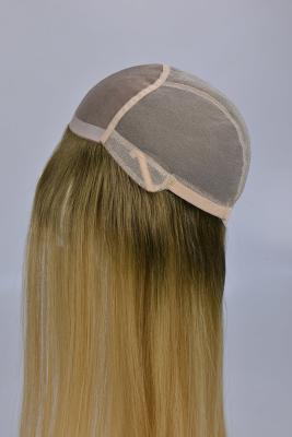 Perruques en dentelle marron moyen pour femmes, avec ligne de cheveux naturelle et véritables mèches de cheveux