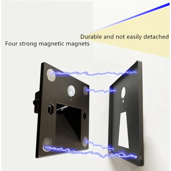 Easy Mount Stairwell Lighting Luxury Indoor SS Panel Magnetic Mounted PIR Motion Sensor
