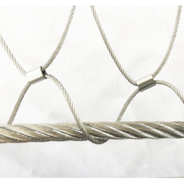 Custom Ferrule Type Inox 316 Wire Rope Net Flexible Stainless Steel Cable Webnet X Tend Mesh