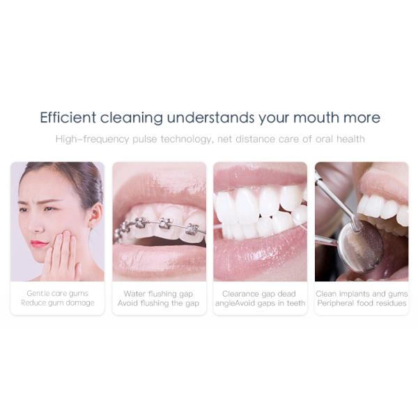 ROHS Black Dental Flossing Machine 300ml Rechargeable Oral Irrigator FC259