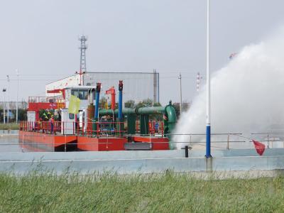 Bomba de lodo centrífuga cortador hidráulico Sucção Dredger Navio 900cbm/H Profundidade de dragagem 15 metros