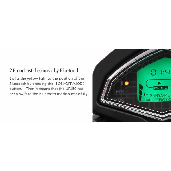 Energy Saving Road Legal Enduro Bikes LCD Meter Integrated With Bluetooth Music