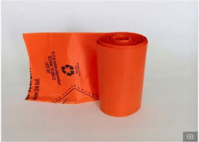 Recyclable PE Material Medical Garbage Bags Random Printing Or Stable Printing