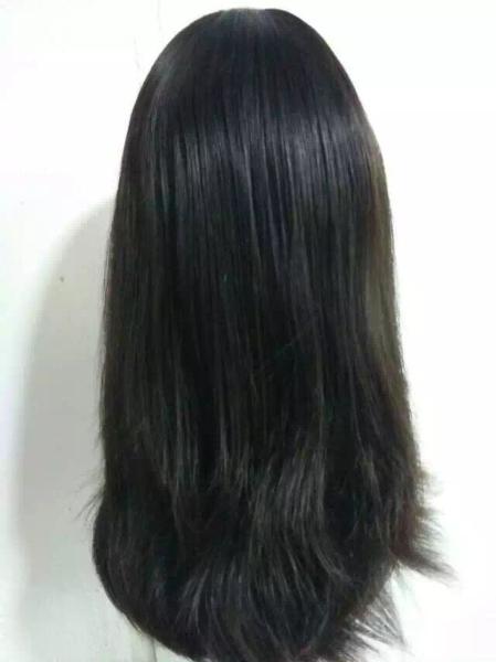 2017 Wholesale Price Straight Black Jewish Wigs Big Layer  European Virgin Human Hair