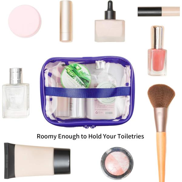 Large Clear Makeup Bag Zipper Waterproof Transparent Travel Storage Pouch