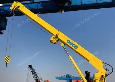 Explosion Proof Telescopic Boom Hydraulic Deck Crane Multiple Lifting Points