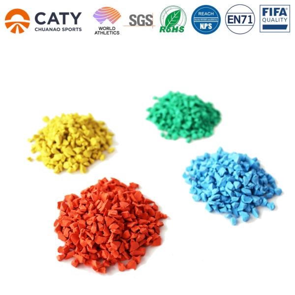 Recycled Rubber Granule Track  Eco-Friendly & Safe for Playgrounds with PU Binder