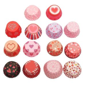 38*18mm  Greaseproof Cupcake Liners ( European Raw Paper ) With Heat Tolerance Up To 220°C