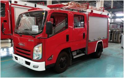 Movimentação do carro de bombeiros 4x2 do petroleiro da água do táxi do espaço do dever claro grande com sistema de alarme 100W