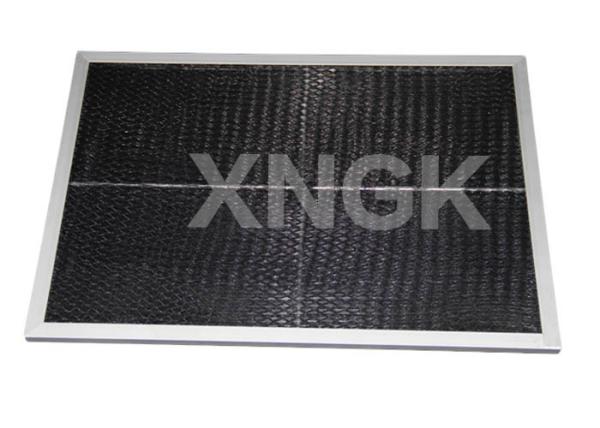 Odor Removal Activated Carbon Air Filter , Hot Melt Sealant Air Pre Filter