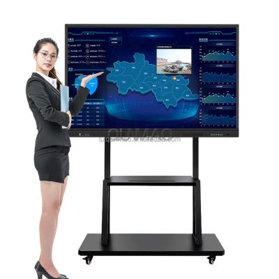 Qunmao 105 Inch Interactive Digital Whiteboard Touch Screen Interact Whiteboard Smart Board Price for Meeting Room