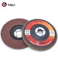 T27 tipo aleta de alumínio Dis, 60 Grit Flap Disc 100mm para o metal