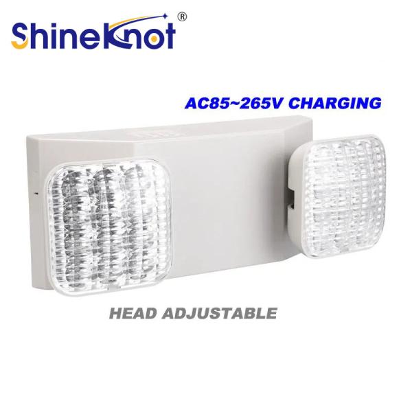 Supply 6W AC85-265V Cold White LED Emergency Lights for Home Rechargeable Exit Sign