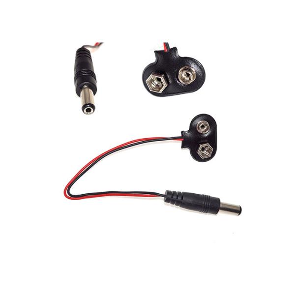 Тип разъем питания t батареи 9V со штепсельной вилкой DC 2.1mm