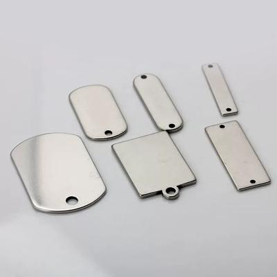 Stainless Steel Rectangle Pendant Various Sizes For Laser Engraving