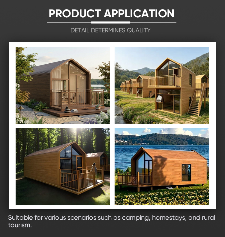 Modern a Frame Prefab House With Large Glass Windows for Scenic Glamping Resorts and Eco Tourism Projects Stylish Vacation Cabin