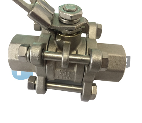 ISO9001 Metal Ball Valve 316 npt or bsp , 3 pc  1 inch ball valve