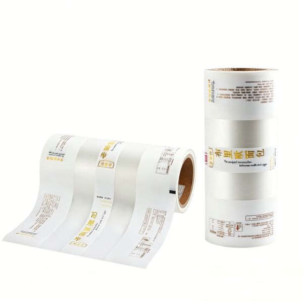 Custom Matte Finish Bread Packaging Rollstock Film | High Barrier Food Grade Laminated Roll Film for Bakery Bread & Pastry Automatic Packing