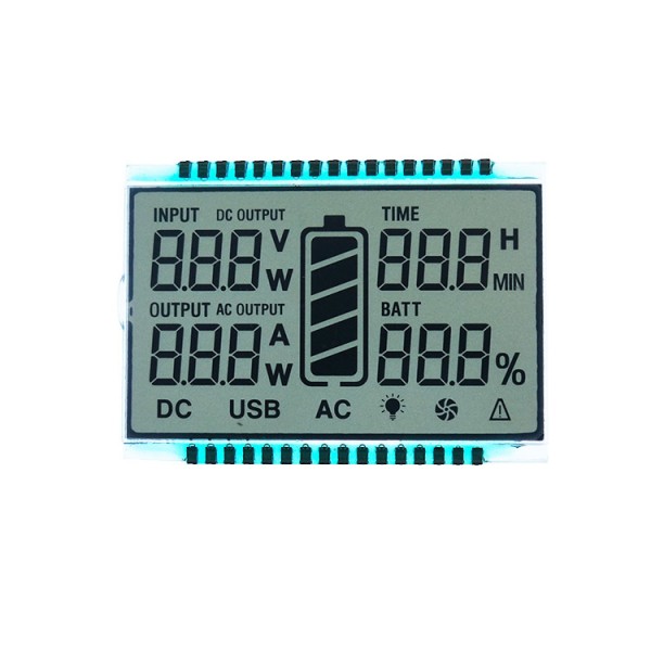 Factory Customized TN Transflective LCD  Display 3V  Monochrome Lcd Display