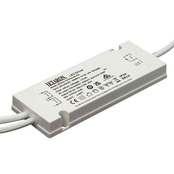 EU Ultra Slim Letaron Led Driver Transformer 240v To 12v For Mirror Cabinet Lighting