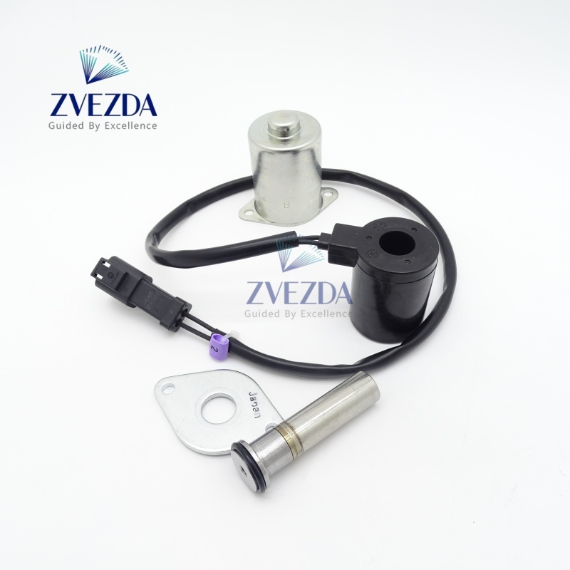 20Y-60-32121 Solenoid Valve Assembly Coil With Plunger OE 20Y6032120 Fit PC200-7 PC220-7 PC300-7