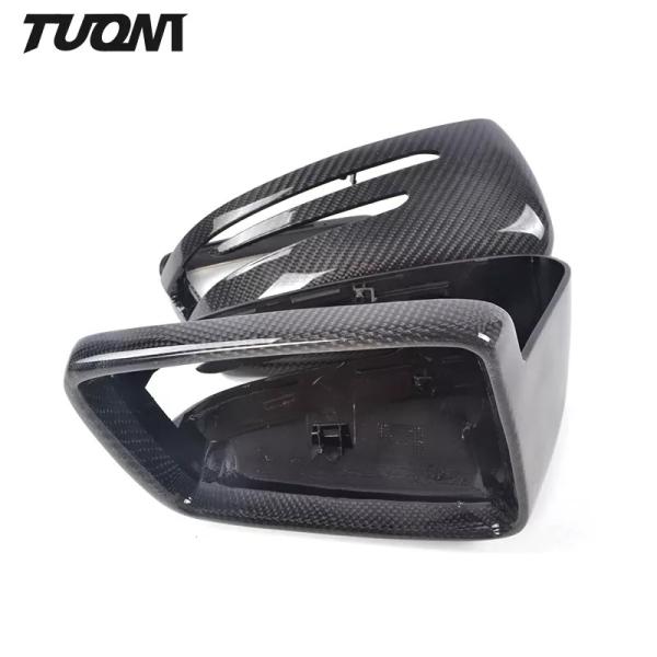 ABS Car Mirror Cover Carbon Fiber Side Rearview Mirror Cap For Mercedes Benz