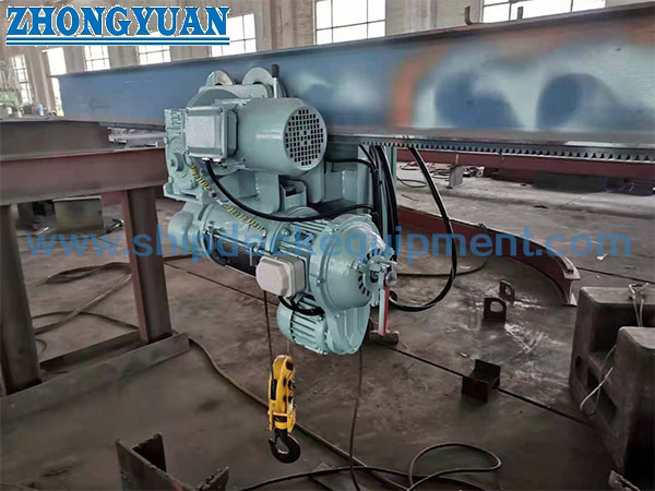 Single Beam Pump Room Explosive Proof Electric Trolley Crane Hangar Crane Ship Deck Equipment