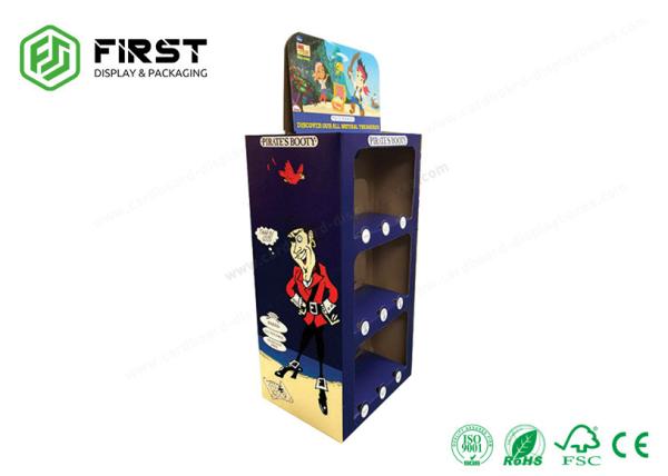 Custom Recyclable Cardboard Pop Up Display Stands Full Color Printing For Advertising