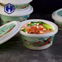 O fast food Thermoformed de IML leva embora a prova plástica de empacotamento do escape de Tray With Lid 1300ml