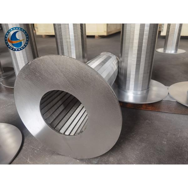 Ss304 Support Bar Sieve Drum 0.1mm Slot Wedge Wire Screen Pipe